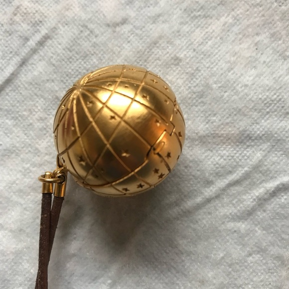 Authentic Hermes Limited Edition Zodiac Globe Pendant Locket In Gold Tone - Picture 8 of 14